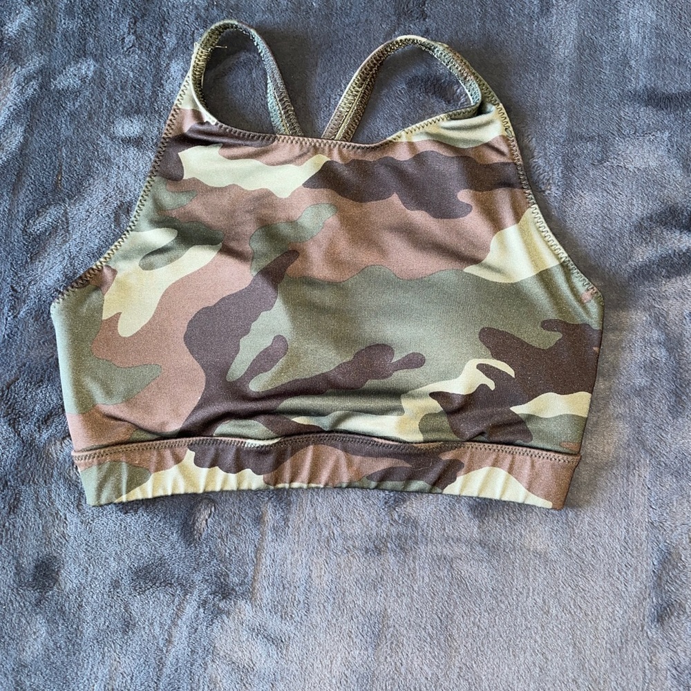 Camo  Active Wear  Sports  Bra
